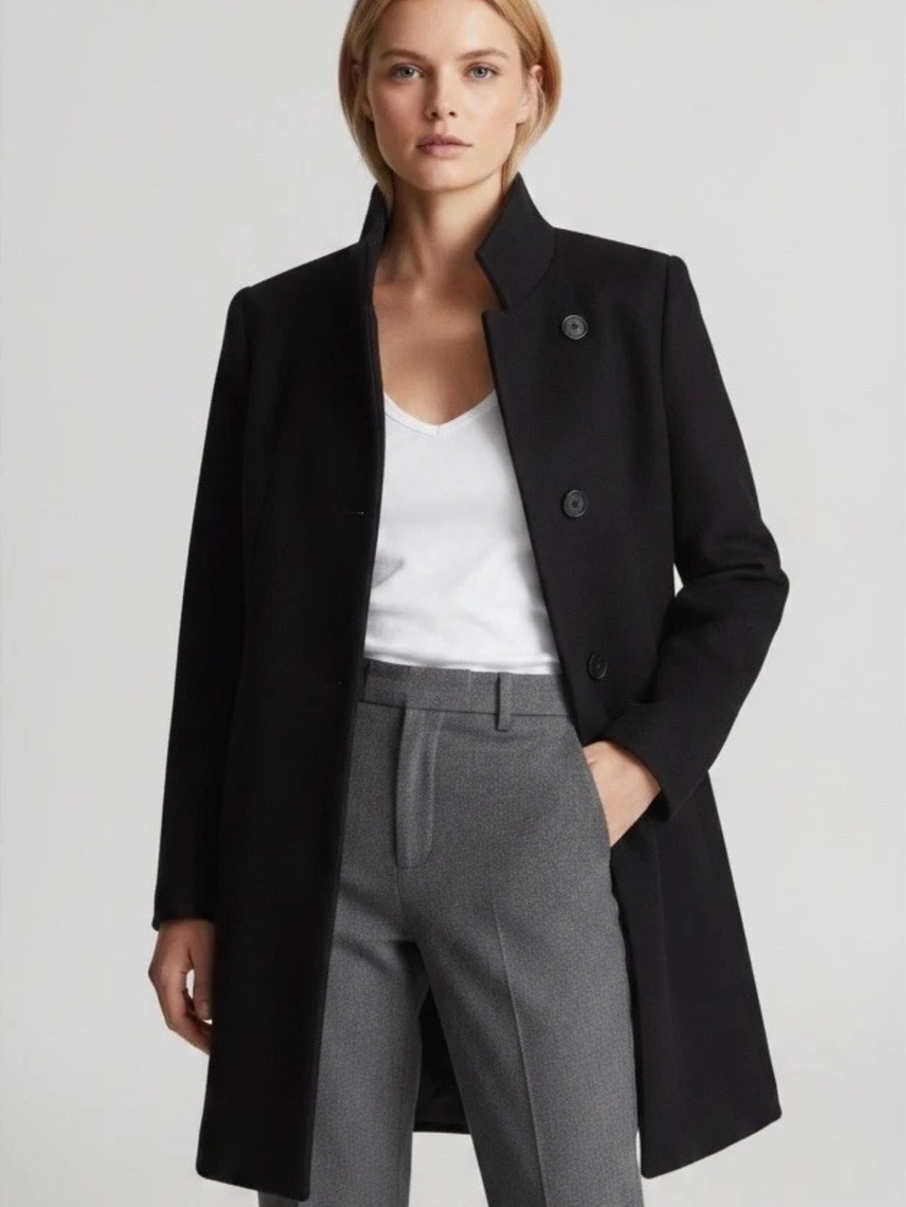 Reiss Marcie Wool Blend Coat - Picture 6 of 7